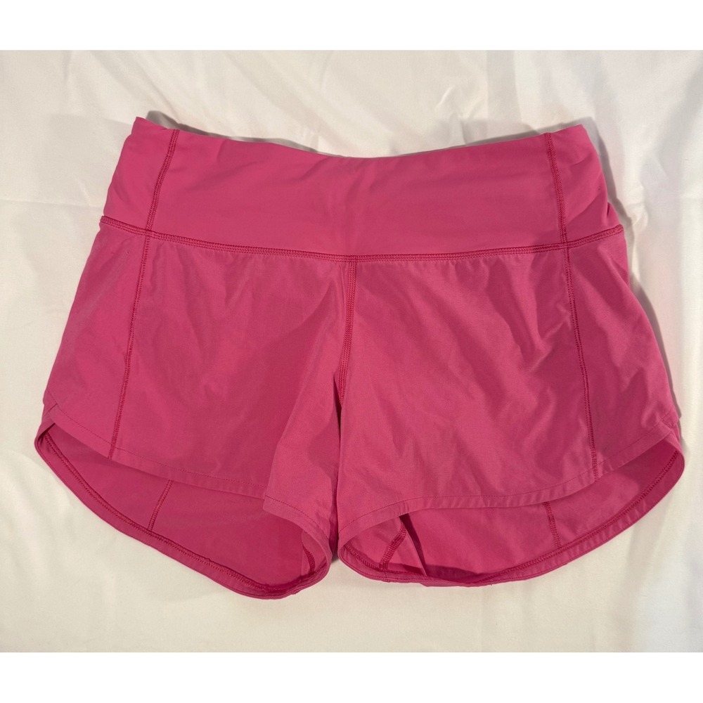 Lululemon Speed Up Shorts Pink Low Rise Running Athletic Shorts Women 4